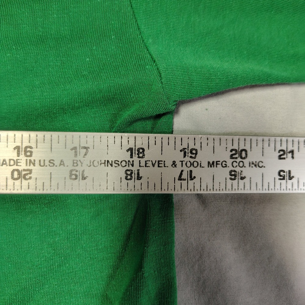 Vintage Wild West Slug Fest T Shirt Green Single Stitch 80s Mens Large 50/50 - Picture 10 of 11